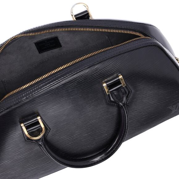 Louis Vuitton Jasmin Epi Handbag M52082 Noir Leather LV Logo - Picture 9 of 9